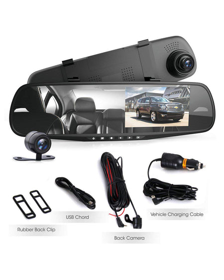 Pyle Dash Cam Rearview Mirror